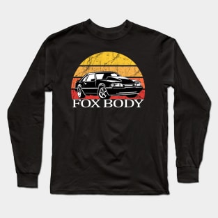 Mustang Foxbody American Fox body stang Muscle classic Car 5.0L Long Sleeve T-Shirt